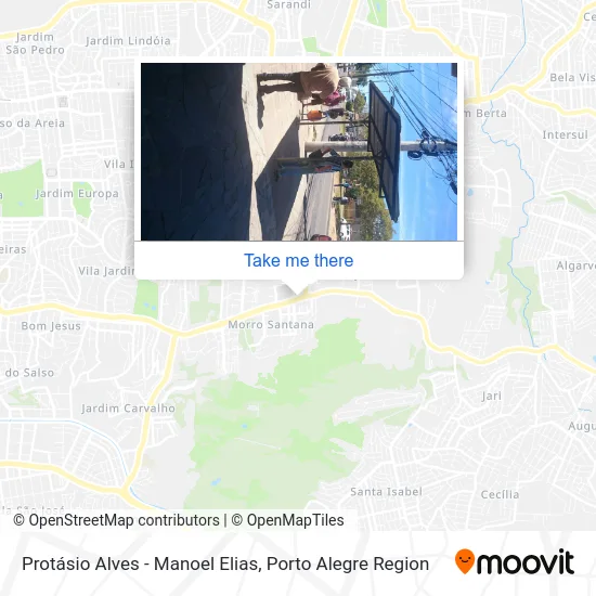 Protásio Alves - Manoel Elias map