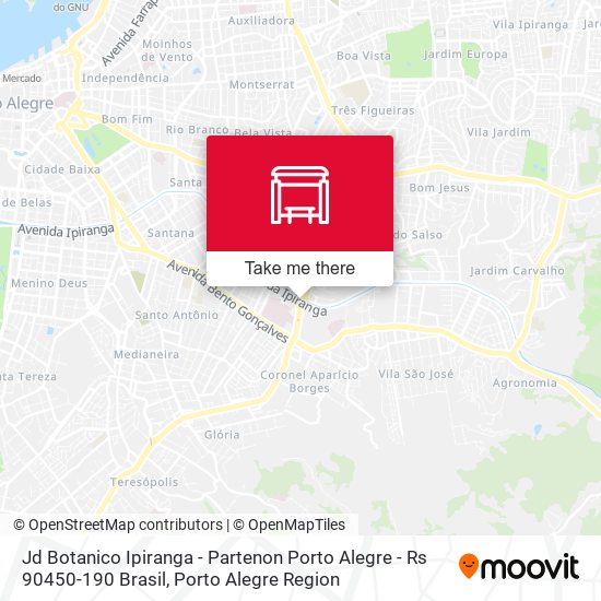 Jd Botanico Ipiranga - Partenon Porto Alegre - Rs 90450-190 Brasil map