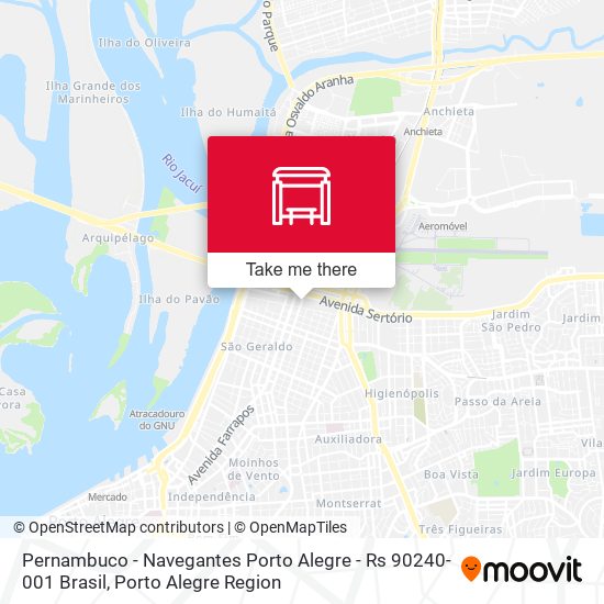 Pernambuco - Navegantes Porto Alegre - Rs 90240-001 Brasil map
