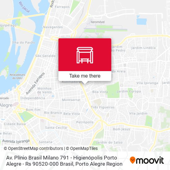 Mapa Av. Plínio Brasil Milano 791 - Higienópolis Porto Alegre - Rs 90520-000 Brasil
