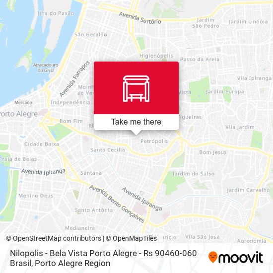 Mapa Nilopolis - Bela Vista Porto Alegre - Rs 90460-060 Brasil