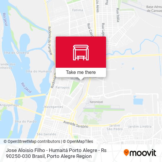 Mapa Jose Aloisio Filho - Humaitá Porto Alegre - Rs 90250-030 Brasil