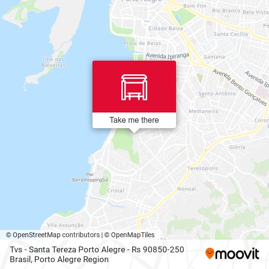 Tvs - Santa Tereza Porto Alegre - Rs 90850-250 Brasil map