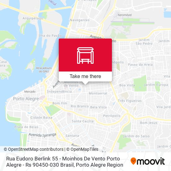 Mapa Rua Eudoro Berlink 55 - Moinhos De Vento Porto Alegre - Rs 90450-030 Brasil