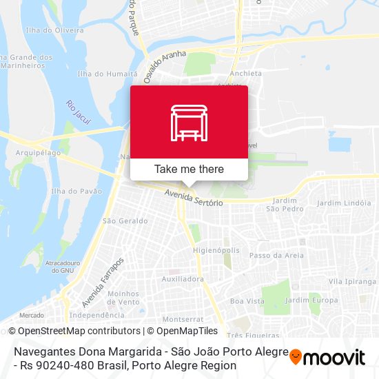 Mapa Navegantes Dona Margarida - São João Porto Alegre - Rs 90240-480 Brasil