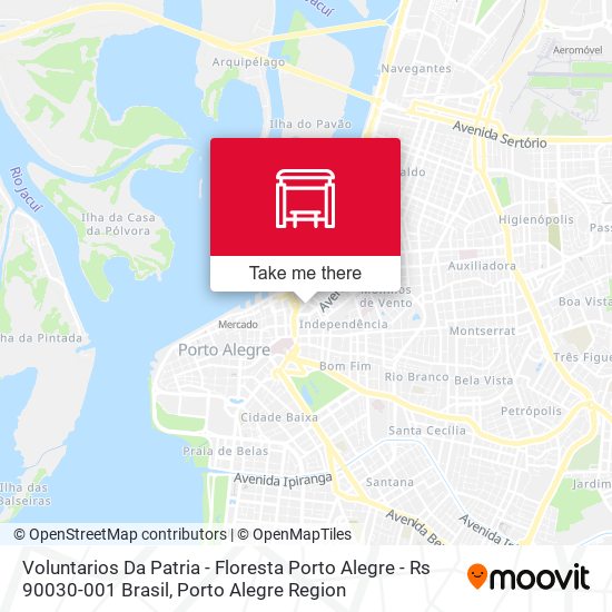 Voluntarios Da Patria - Floresta Porto Alegre - Rs 90030-001 Brasil map