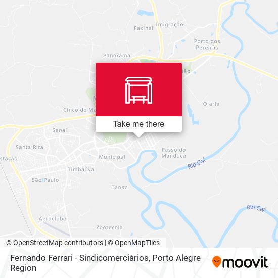 Fernando Ferrari - Sindicomerciários map