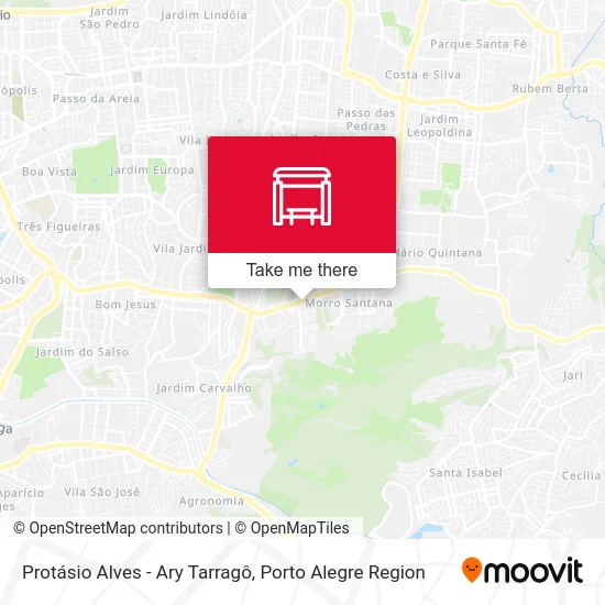 Protásio Alves - Ary Tarragô map