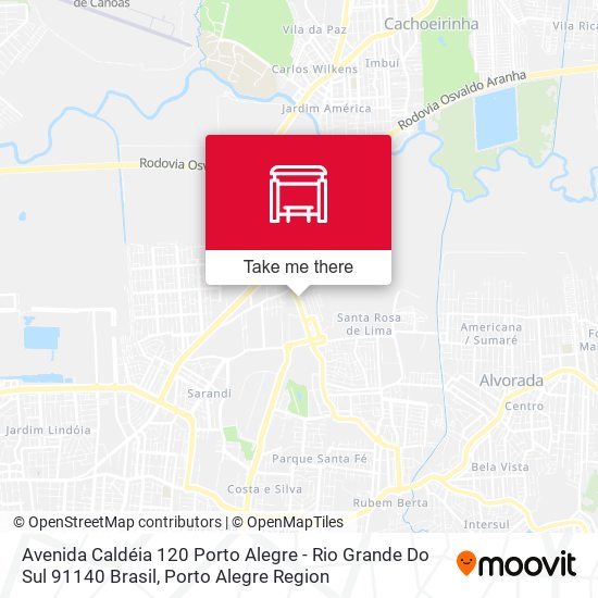 Mapa Avenida Caldéia 120 Porto Alegre - Rio Grande Do Sul 91140 Brasil