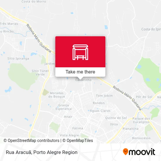 Rua Aracuã map