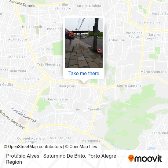 Protásio Alves - Saturnino De Brito map