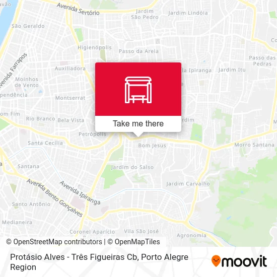 Protásio Alves - Três Figueiras Cb map