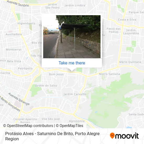 Protásio Alves - Saturnino De Brito map