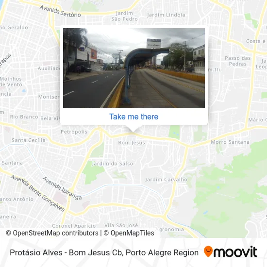 Protásio Alves - Bom Jesus Cb map