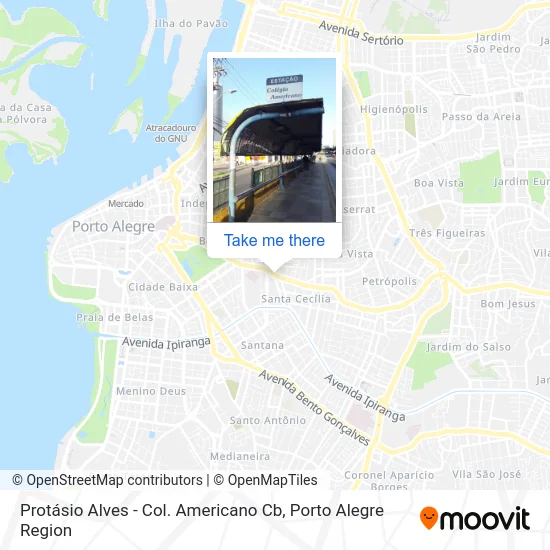 Protásio Alves - Col. Americano Cb map