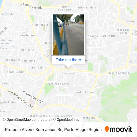 Protásio Alves - Bom Jesus Bc map