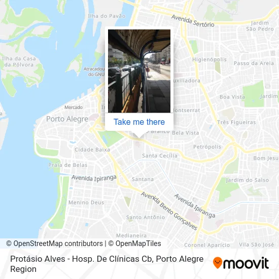 Protásio Alves - Hosp. De Clínicas Cb map