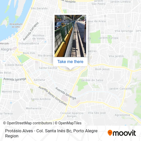 Protásio Alves - Col. Santa Inês Bc map