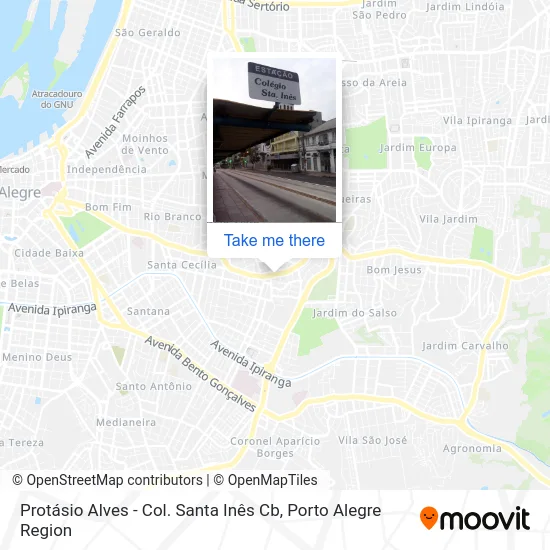 Protásio Alves - Col. Santa Inês Cb map