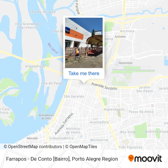Farrapos - De Conto [Bairro] map