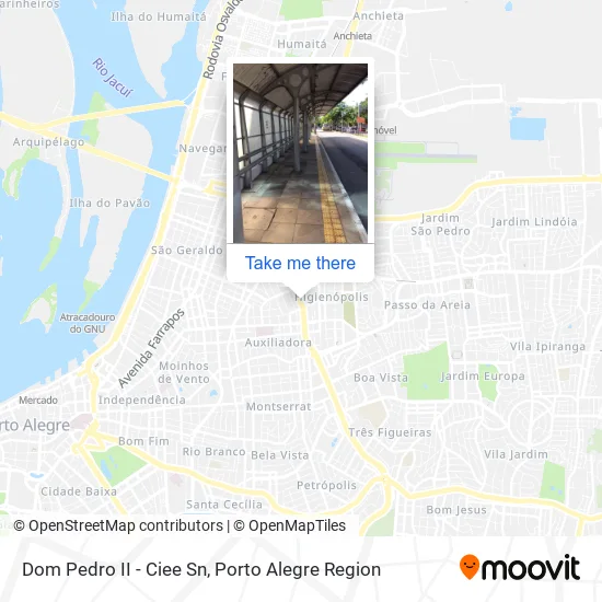 Dom Pedro II - Ciee Sn map