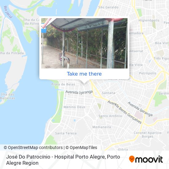 Mapa José Do Patrocínio - Hospital Porto Alegre