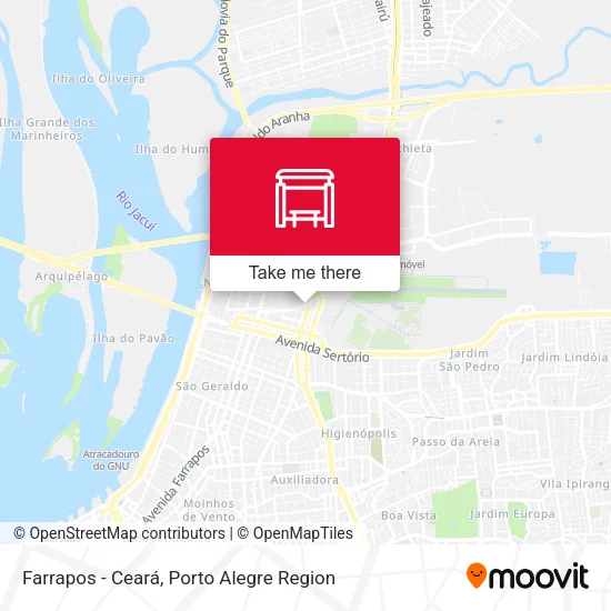 Farrapos - Ceará map