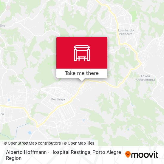 Mapa Alberto Hoffmann - Hospital Restinga