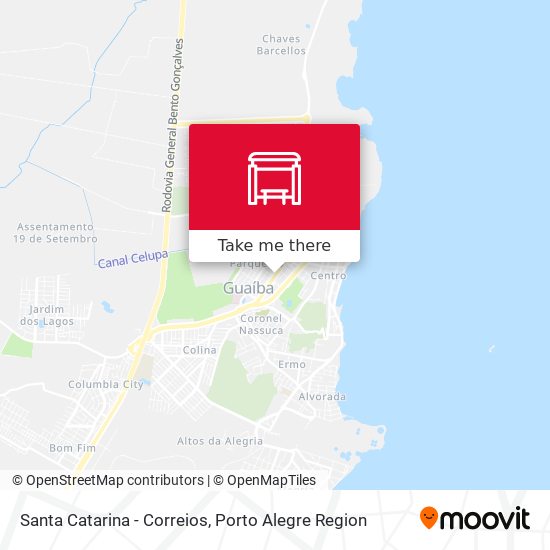 Santa Catarina - Correios map