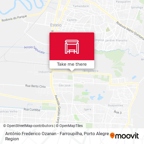 Antônio Frederico Ozanan - Farroupilha map