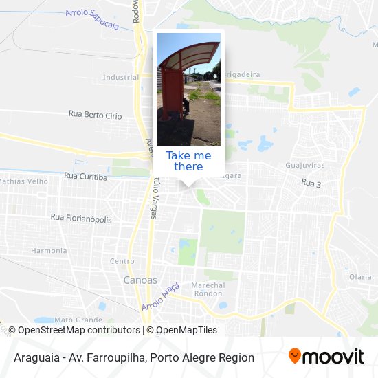 Araguaia - Av. Farroupilha map