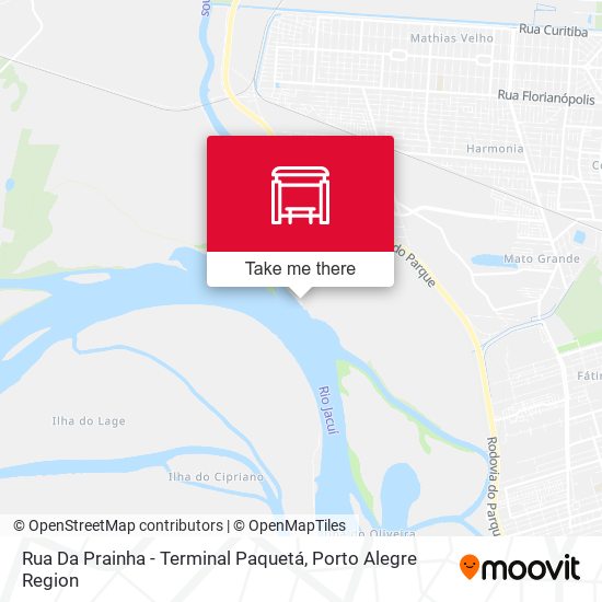 Mapa Rua Da Prainha - Terminal Paquetá