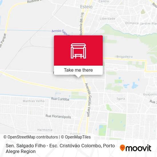 Sen. Salgado Filho - Esc. Cristóvão Colombo map