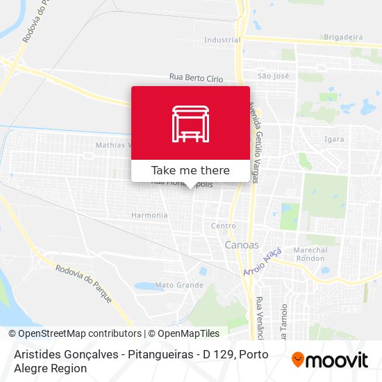 Aristides Gonçalves - Pitangueiras - D 129 map