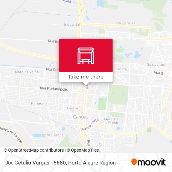 Mapa Av. Getúlio Vargas - 6680