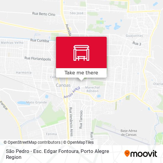 São Pedro - Esc. Edgar Fontoura map