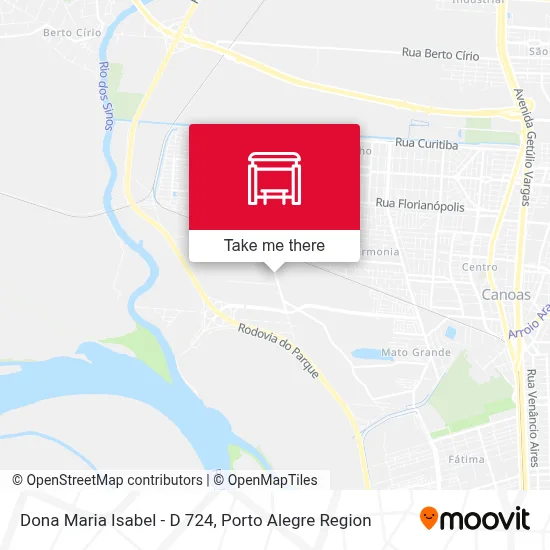 Dona Maria Isabel - D 724 map