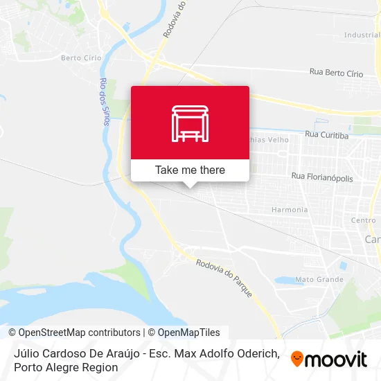 Júlio Cardoso De Araújo - Esc. Max Adolfo Oderich map