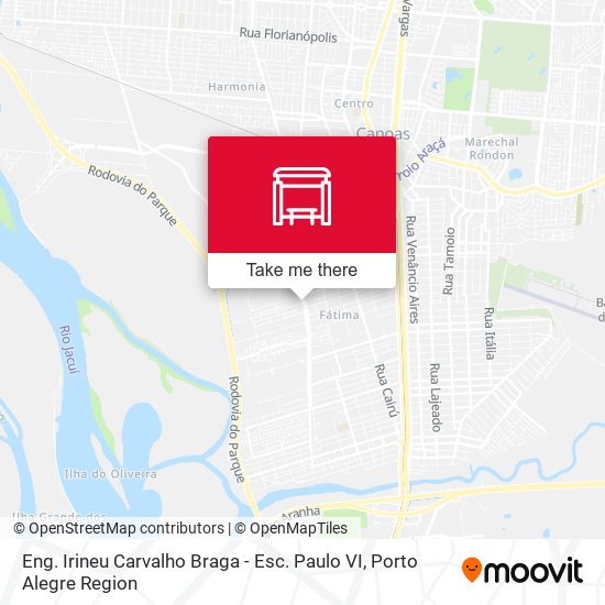 Eng. Irineu Carvalho Braga  - Esc. Paulo VI map