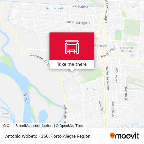 Antônio Wobeto - 350 map