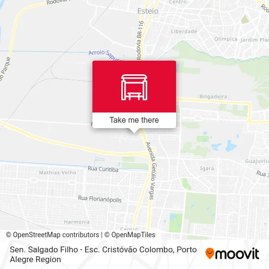 Sen. Salgado Filho - Esc. Cristóvão Colombo map