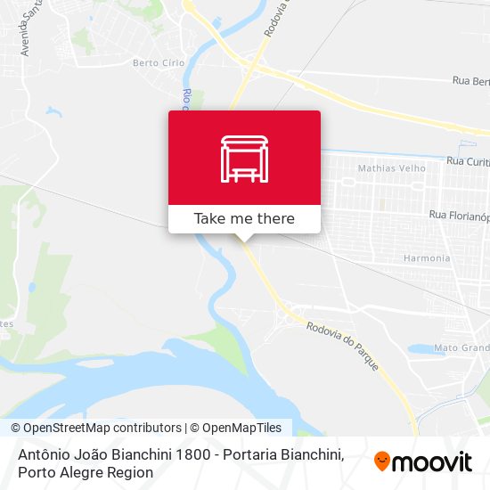 Antônio João Bianchini 1800 - Portaria Bianchini map