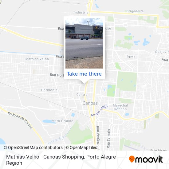 Mathias Velho - Canoas Shopping map