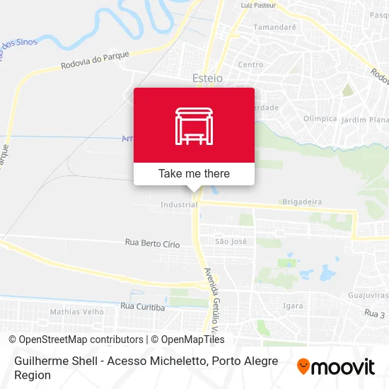 Guilherme Shell - Acesso Micheletto map