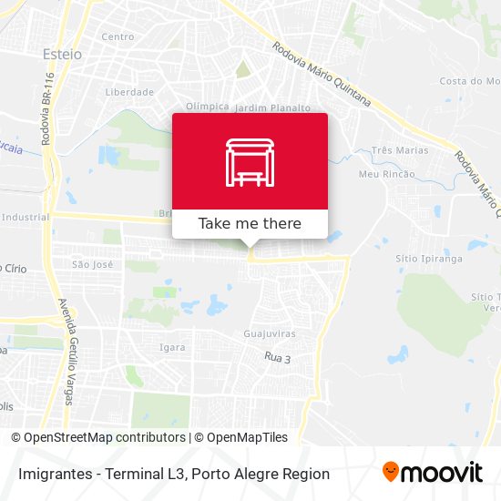 Imigrantes - Terminal L3 map