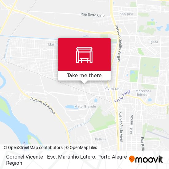 Coronel Vicente - Esc. Martinho Lutero map