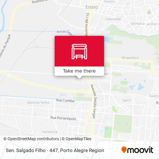 Sen. Salgado Filho - 447 map