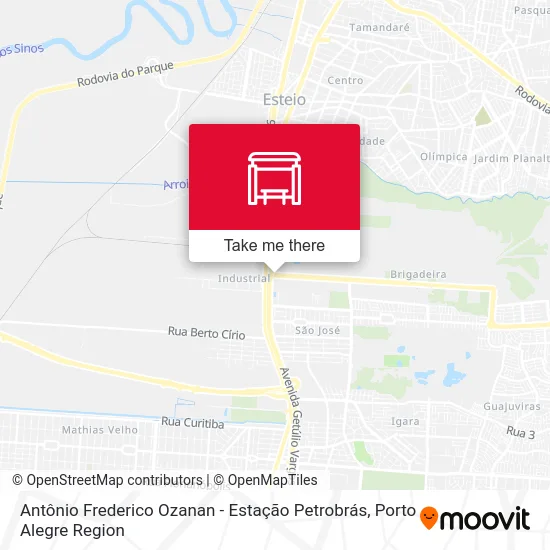 Antônio Frederico Ozanan - Estação Petrobrás map