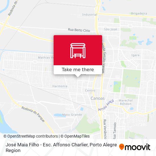 José Maia Filho - Esc. Affonso Charlier map