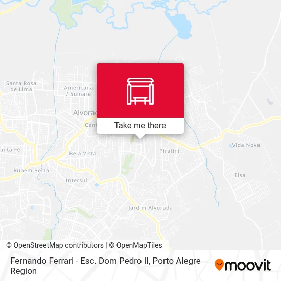 Fernando Ferrari - Esc. Dom Pedro II map